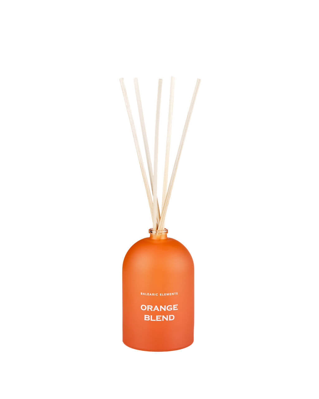 Balearic Elements Orange Blend Luxury Reed Diffuser on a white background 