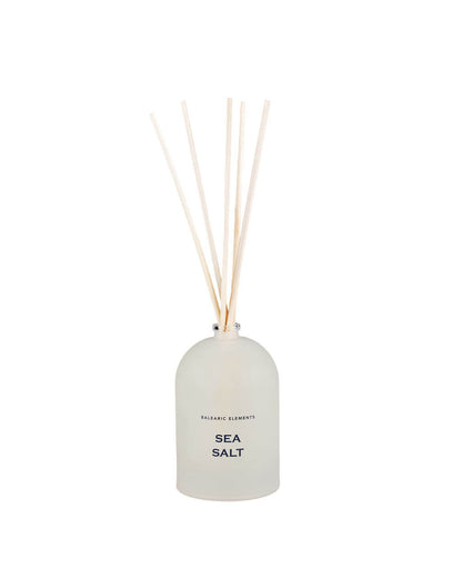 Diffuser bottle with 'Sea Salt' fragrance on a white background