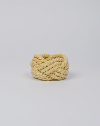 One natural coloured rope napkin ring 