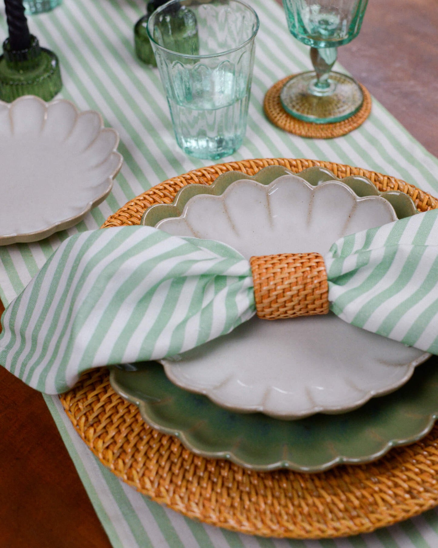 Sirena Scalloped Edge Dessert Plate 22cm - Pearl