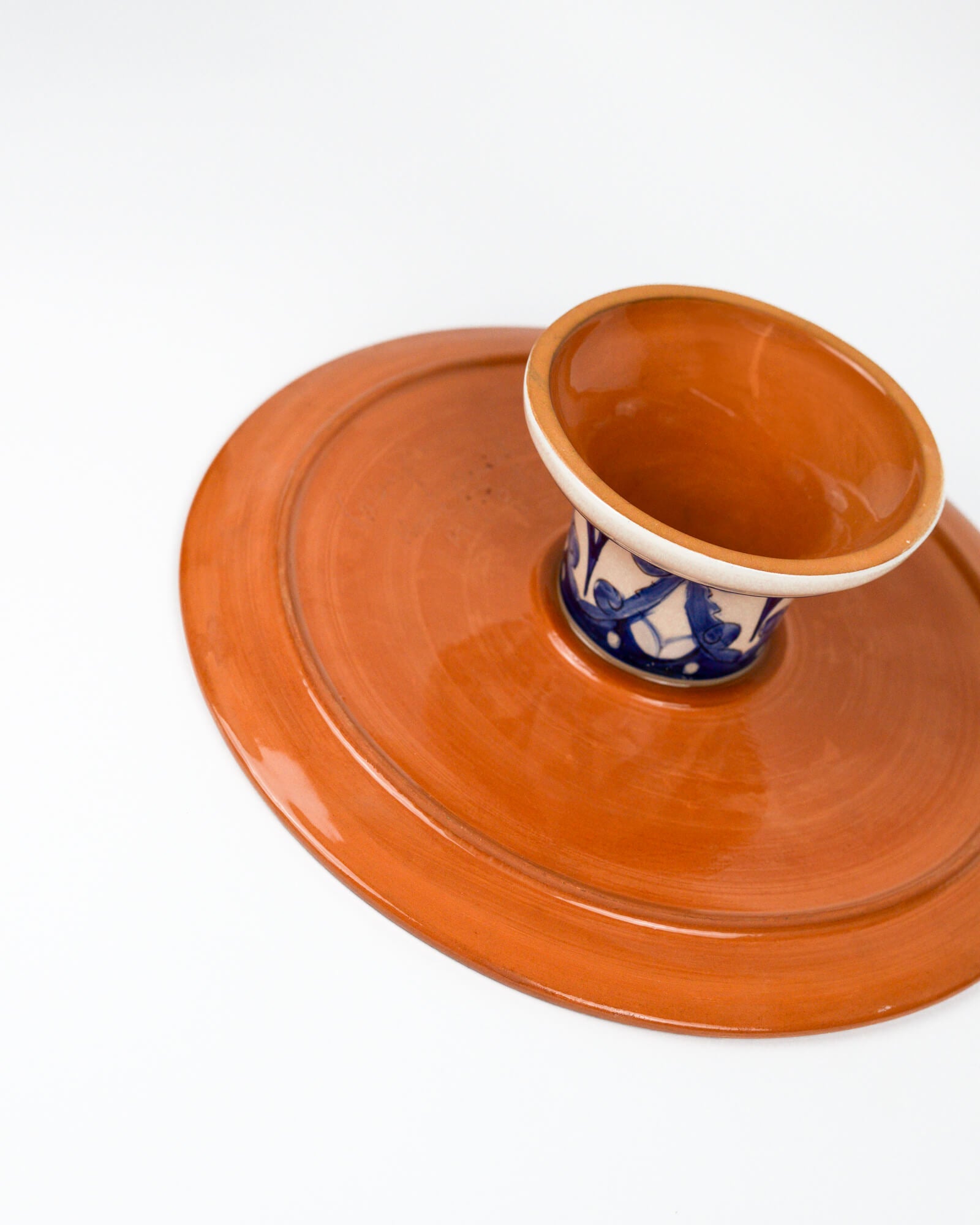 Terracotta cake stand detail